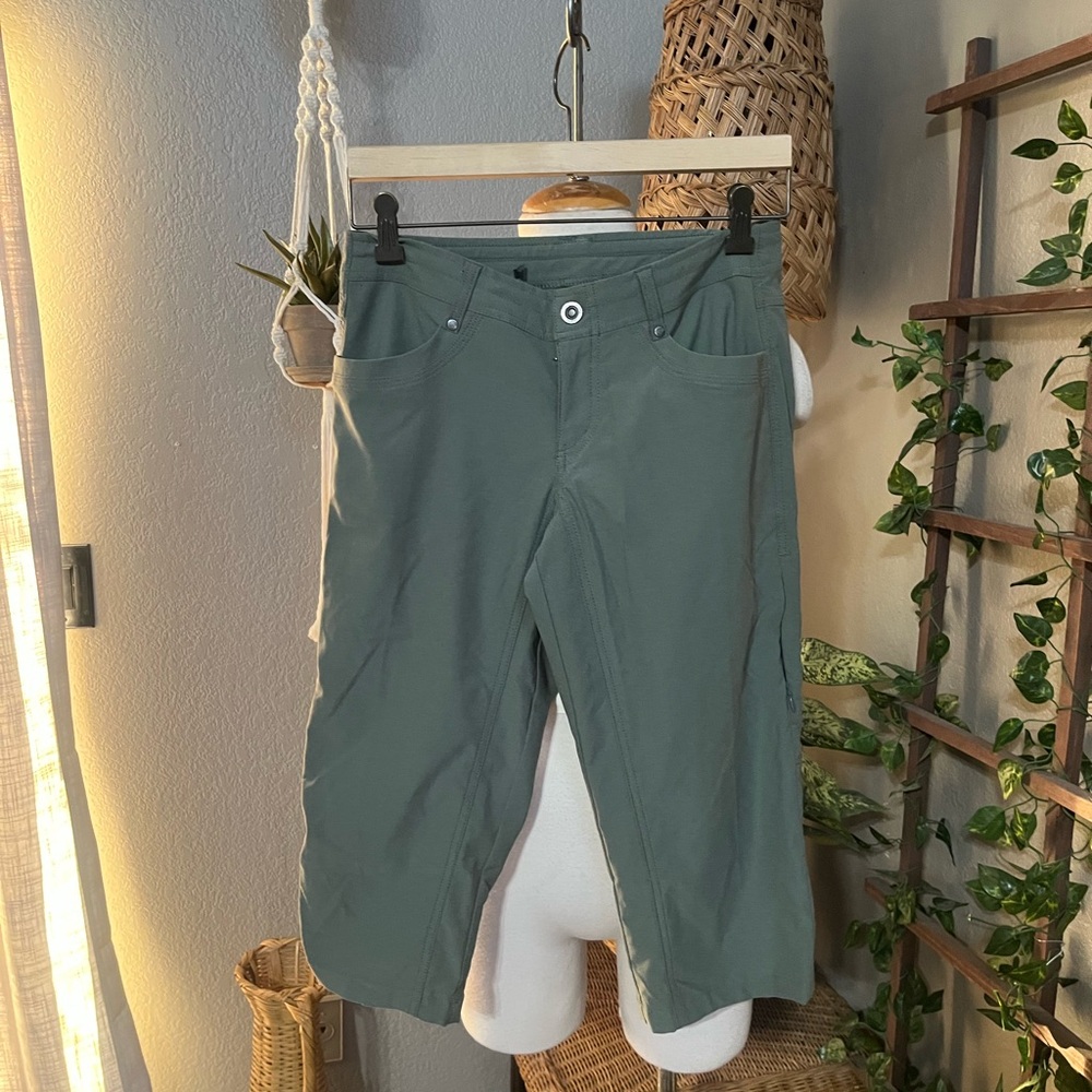 Kuhl Women's Mustard Yellow Tank with Sage Green Capris - Picture 4 of 10